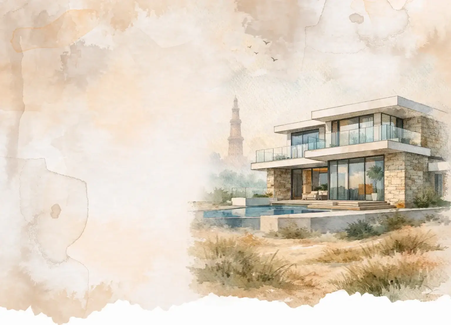 luxury residential architecture design for South Delhi home