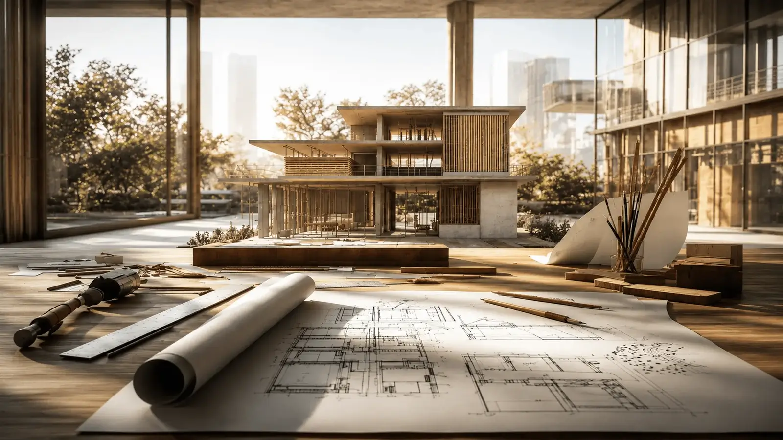 architectural design services for residential and commercial spaces by Aakriti Studio